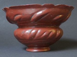 Chinese Terracotta Bowl - Xin Or Han Dynasty - 1st To 3rd Century Ad - 13 X 7.  5cm photo