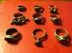 Antique Medieval Silver Ring With Gemstone (lot) Roman photo 2