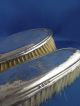 Antique 1916 Hallmarked Silver Hairbrush & Clothes Brush William Devenport Sterling photo 10