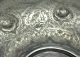 Antique Solid Silver Persian Persia Islamic Plate Charger Bird Flower Engraved Asia photo 10