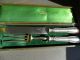 French Christofle Chinon Silverplate Flatware Serving Set Knife & Fork With Box Christofle photo 1