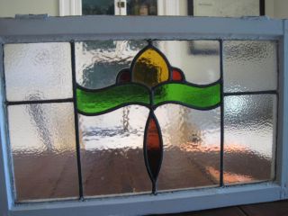 Antique Stained Glass Window photo