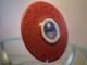 Large Australian Birdseye Red Gum Wood Turned Wall Tide Clock Other photo 1