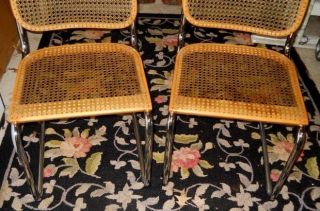 Vintage Mid Century Modern Cesca Chairs Furniture Stendig Czechoslovakia Signed photo