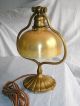 Tiffany Harp Arm Desk Lamp - Gold Gilt Bronze & Gold Damascene Favrile Shade Art Nouveau photo 1
