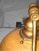 Tiffany Harp Arm Desk Lamp - Gold Gilt Bronze & Gold Damascene Favrile Shade Art Nouveau photo 5