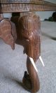 Hand Carved Elephant Coffee Table 1900-1950 photo 1