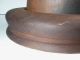 Wonderful Antique 2 Part Wood Hat Mold Block Form 7 1/8 Diamond Brim Other photo 5