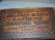 Vintage C.  1900 Colgate Barber Shop Shaving Soap Wood Box Sign Chair Pole Neat Barber Chairs photo 8
