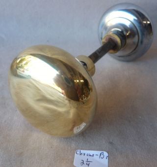 Bathroom Knobs on Vintage Pr Very Deco Chrome Brass Plated Door Knobs For Kitchen Bath A