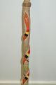 Antique Stone Carved Snake Stick Wood Cane Ethnographic Aboriginal Art Folk Art Pacific Islands & Oceania photo 1