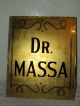 Antique Reverse Painted Glass Doctor ' S Office Apothecary Glass Door Window Sign Other photo 1