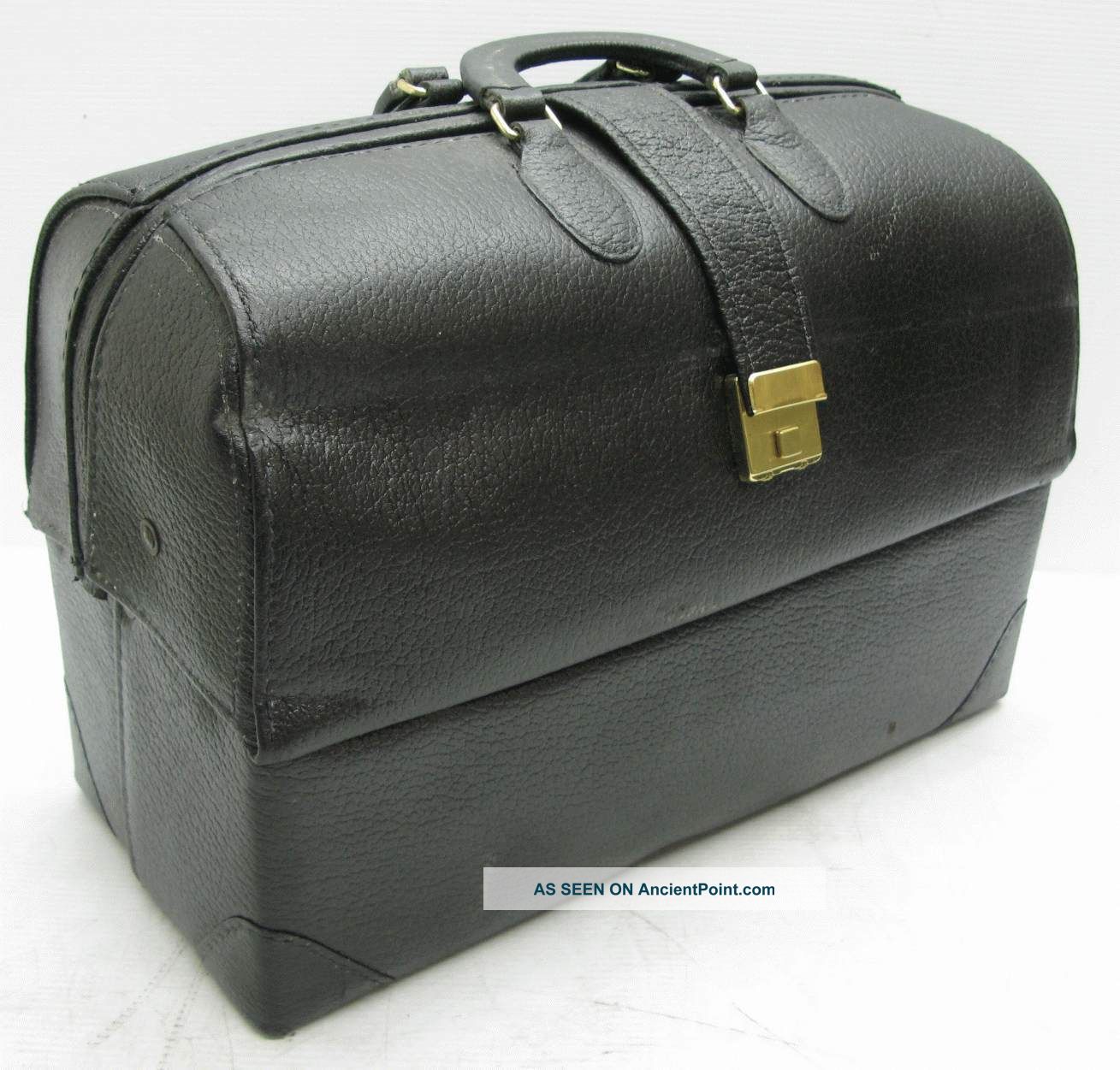 Leather Md Bag W/ Compartments By Professional Case And Combination Lock Doctor Bags photo