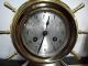 Vintage Salem German Marine Ships Brass Clock And Barometer Service Clocks photo 9