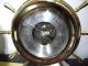 Vintage Salem German Marine Ships Brass Clock And Barometer Service Clocks photo 7