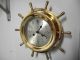 Vintage Salem German Marine Ships Brass Clock Service Clocks photo 2