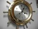 Vintage Salem German Marine Ships Brass Clock Service Clocks photo 4