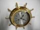 Vintage Salem German Marine Ships Brass Clock Service Clocks photo 5
