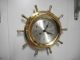 Vintage Salem German Marine Ships Brass Clock Service Clocks photo 6