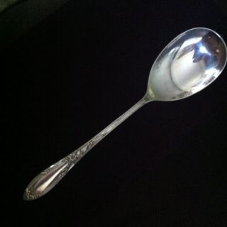 Oneida Virginian Sterling Silver Serving Spoon,  Heavy - 65.  6 Grams (2.  1 Ozt) photo