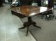 Mahogany Drop Leaf Breakfast Table With Brass Casters Circa 19th Cent. 1800-1899 photo 1