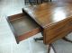 Mahogany Drop Leaf Breakfast Table With Brass Casters Circa 19th Cent. 1800-1899 photo 7