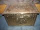 Vintage Brass New England Trunk Chest Storage Box 1900-1950 photo 10