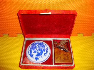 Chinese Or Japanese Boxed Soft Wax Stamper/sealer Made Of Some Kind Of Stone photo