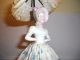 Antique Pincushion/half Doll Nite Light With Skirt&parasol On Frame With Light Pin Cushions photo 5