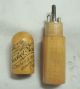 Antique Wooden Crochet Needle Holder Angled Arrow Mark Germany Wood Complete Needles & Cases photo 4