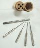 Antique Wooden Crochet Needle Holder Angled Arrow Mark Germany Wood Complete Needles & Cases photo 7