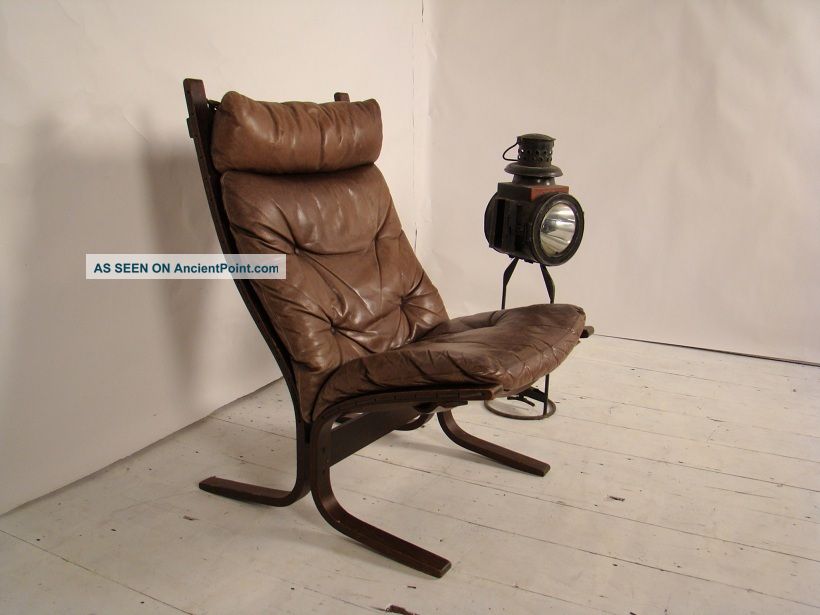 Scandinavian 1970s Ingmar Relling Siesta Rosewood & Leather Easy Chair. 1900-1950 photo