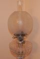 Fine Antique Victorian Oil Lamp Cut Glass Silver Hawksworth & Eyre Hinks Burner Lamps photo 3