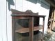Oak Curved Glass Cabinet,  Needs Front Door 1900-1950 photo 2