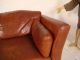 Stylish Shaped Leather Vintage Sofa. 1900-1950 photo 6