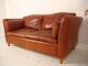 Stylish Shaped Leather Vintage Sofa. 1900-1950 photo 7