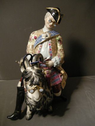 Meissen Style Taylor And Goat photo