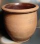 Antique Terracotta Bean Pot Crock Pottery Pa Region Clay Primitive Glazed Int Primitives photo 1