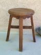 Very Rare Chinese Antique Round Wooden Stool Set Of 4 Pcs. ,  18inch H. Chairs photo 4