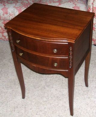 Antique Duncan Phyfe Nightstand With Drawer photo