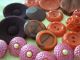65 Buttons Lots Vintage Rhinestone New Glass Antique Czech Plastic Bakelite Sew Buttons photo 4