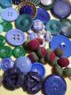 130 Buttons Lots Vintage Rhinestone New Glass Antique Czech Plastic Bakelite Sew Buttons photo 9
