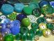 130 Buttons Lots Vintage Rhinestone New Glass Antique Czech Plastic Bakelite Sew Buttons photo 11