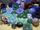 130 Buttons Lots Vintage Rhinestone New Glass Antique Czech Plastic Bakelite Sew Buttons photo 6