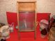 Vtg Old Small Victory Washboard Wood & Glass Neat Shabby Primitive Wall Decor Other photo 5