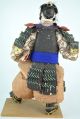 Japanese Samurai Ningyo Musha Antique Doll Pair Warrior Vintage Figure Pair Dolls photo 4