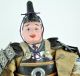 Japanese Samurai Ningyo Musha Antique Doll Pair Warrior Vintage Figure Pair Dolls photo 7