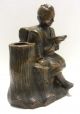 Real Japanese Old Bizen Ware Statue Figure Fine Work Marked Statues photo 1