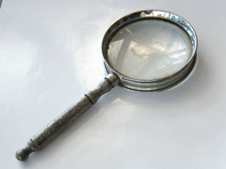 Vintage - Chrome Magnifying Glass - B.  O.  L Co - Gwo - Circa 1920 ' S photo