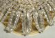Gold Wash Metal Crystal Rock Beaded Ceiling Sconces Chandeliers, Fixtures, Sconces photo 6